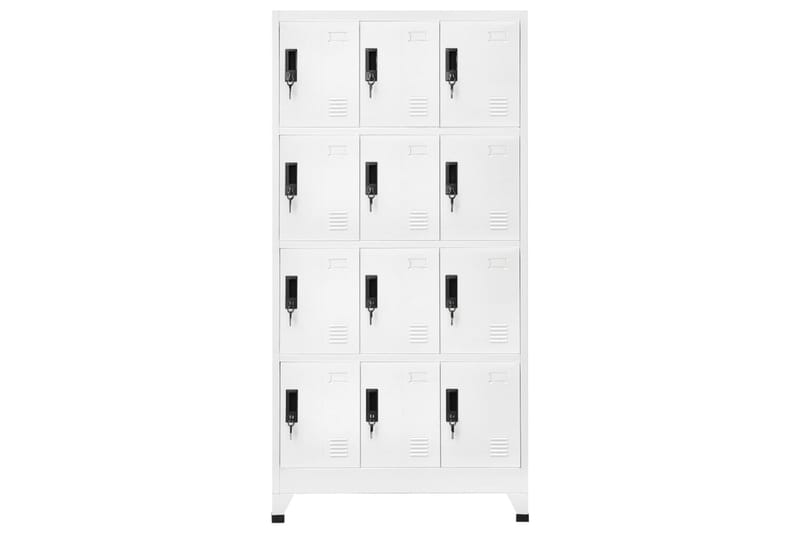 beBasic Pukukaappi valkoinen 90x45x180 cm teräs - Valkoinen - Säilytys - Kaappi - Säilytyskaappi - Toimistokaappi - Asiakirjakaappi
