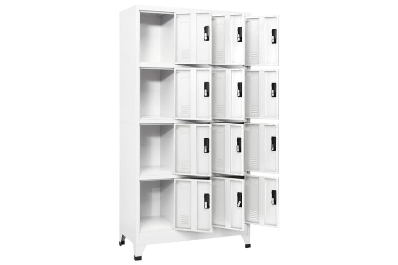 beBasic Pukukaappi valkoinen 90x45x180 cm teräs - Valkoinen - Säilytys - Kaappi - Säilytyskaappi - Toimistokaappi - Asiakirjakaappi