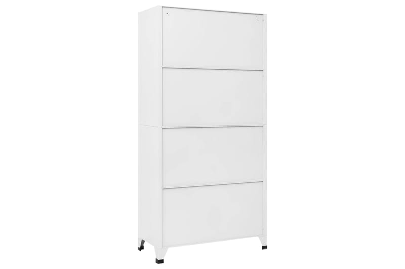 beBasic Pukukaappi valkoinen 90x45x180 cm teräs - Valkoinen - Säilytys - Kaappi - Säilytyskaappi - Toimistokaappi - Asiakirjakaappi