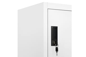 beBasic Pukukaappi valkoinen 90x45x180 cm teräs - Valkoinen - Säilytys - Kaappi - Säilytyskaappi - Toimistokaappi - Asiakirjakaappi