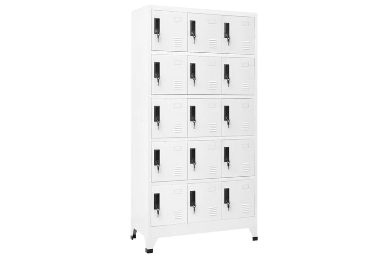 beBasic Pukukaappi valkoinen 90x40x180 cm teräs - Valkoinen - Säilytys - Kaappi - Säilytyskaappi - Toimistokaappi - Asiakirjakaappi