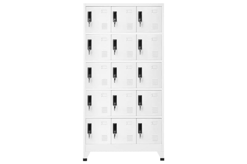 beBasic Pukukaappi valkoinen 90x40x180 cm teräs - Valkoinen - Säilytys - Kaappi - Säilytyskaappi - Toimistokaappi - Asiakirjakaappi
