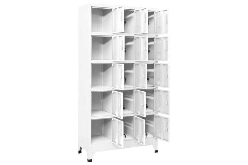 beBasic Pukukaappi vaaleanharmaa 90x40x180 cm teräs - Harmaa - Säilytys - Kaappi - Säilytyskaappi - Toimistokaappi - Asiakirjakaappi