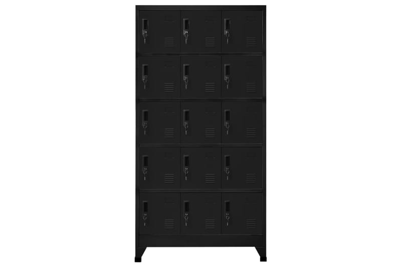 beBasic Pukukaappi musta 90x40x180 cm teräs - Musta - Säilytys - Kaappi - Säilytyskaappi - Toimistokaappi - Asiakirjakaappi