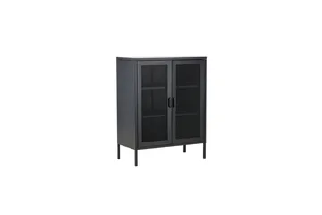Kaappi Misha - Musta, 40x80x102 - Säilytys - Kaappi - Säilytyskaappi - Toimistokaappi - Asiakirjakaappi