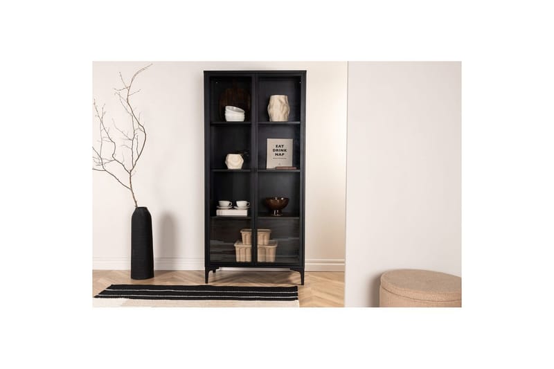 Kaappi Piring - Musta - Säilytys - Kaappi - Säilytyskaappi - Toimistokaappi - Asiakirjakaappi