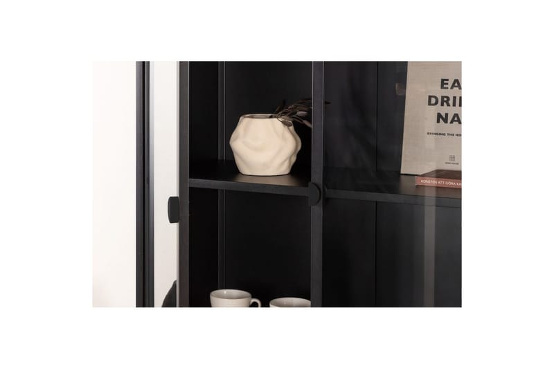Kaappi Piring - Musta - Säilytys - Kaappi - Säilytyskaappi - Toimistokaappi - Asiakirjakaappi