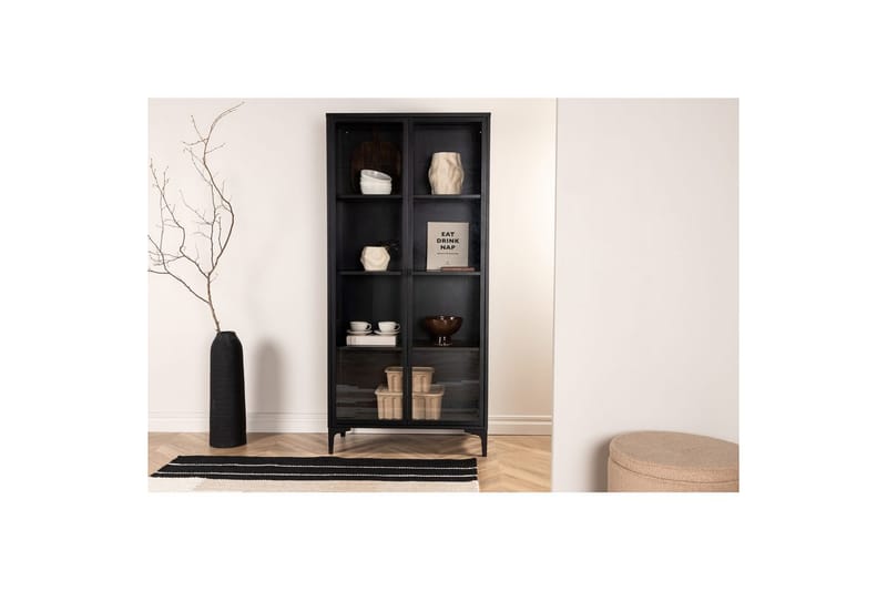 Kaappi Piring - Musta - Säilytys - Kaappi - Säilytyskaappi - Toimistokaappi - Asiakirjakaappi