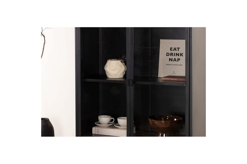 Kaappi Piring - Musta - Säilytys - Kaappi - Säilytyskaappi - Toimistokaappi - Asiakirjakaappi