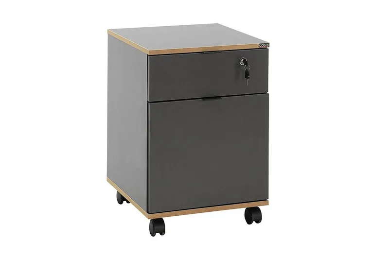 Monikäyttöinen kaappi Noriorsteadra antrasiitti / tammi, Harmaanvärinen puu/Antrasiitti