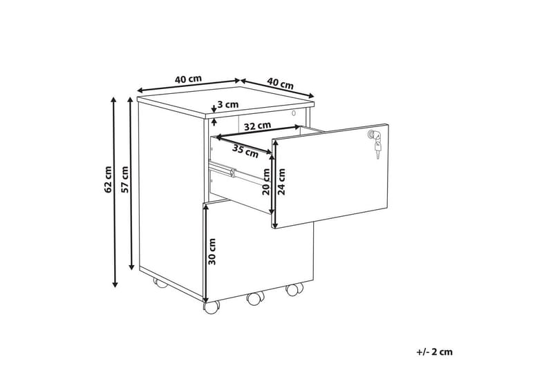 Toimistokaappi Johnson - Säilytys - Säilytyskalusteet - Lipasto - Laatikostot