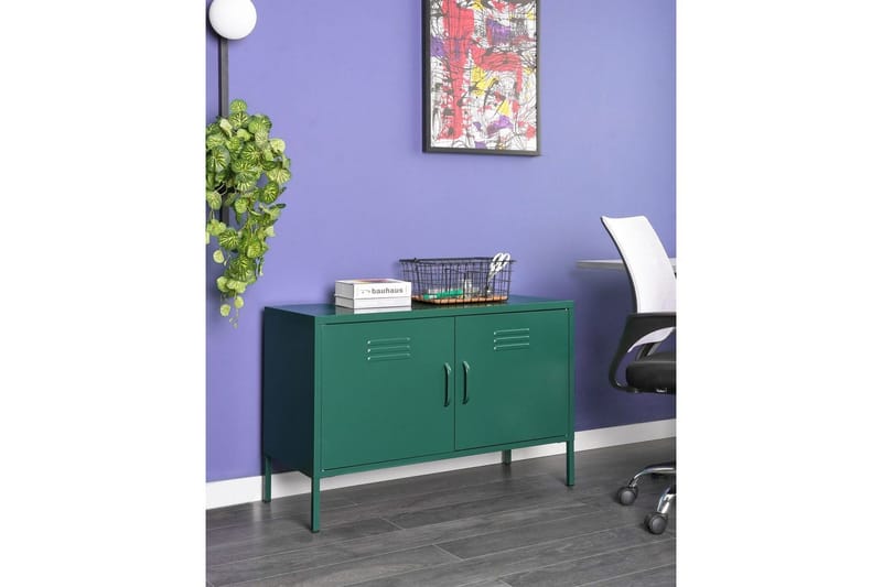 Toimistokaappi Uria Vihreä - Vihreä - Säilytys - Kaappi - Säilytyskaappi - Toimistokaappi - Asiakirjakaappi