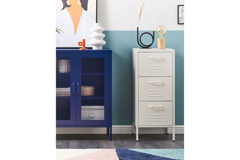 Toimistokaappi Wostok Valkoinen - Valkoinen - Säilytys - Kaappi - Säilytyskaappi - Toimistokaappi - Arkistokaappi & kansiokaappi