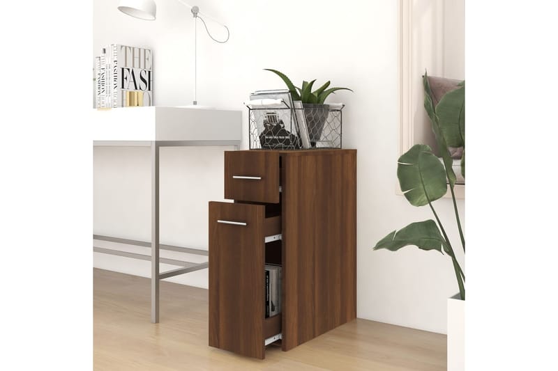 beBasic Apteekkarinkaappi ruskea tammi 20x45,5x60 cm tekninen puu - Ruskea - Säilytys - Kaappi - Säilytyskaappi - Turvakaappi - Lääkekaappi