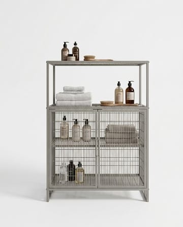 Monikäyttöinen kaappi Hanah Home Kron (68,5 x 91,5 x 33 cm) harmaa - Talo & remontointi - Keittiö & kylpyhuone - Kylpyhuone - Kylpyhuonekalusteet - Kylpyhuoneen säilytys