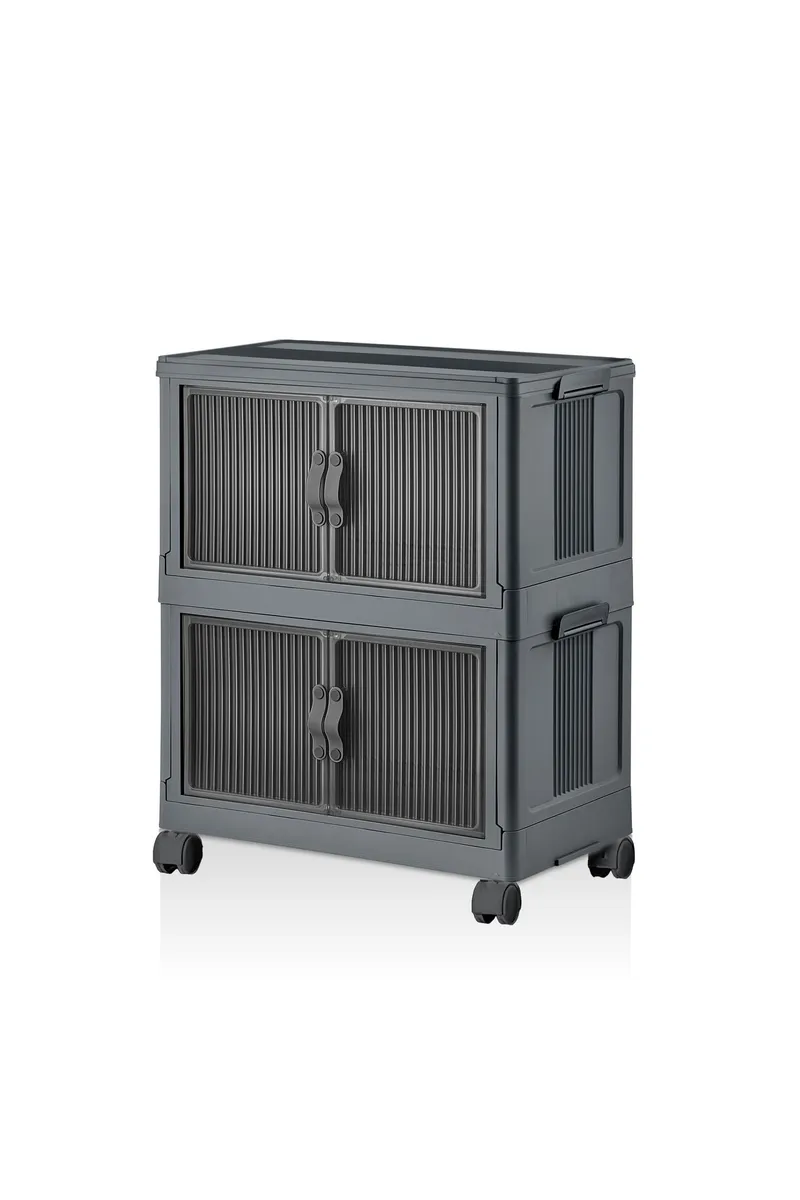 Monikäyttöinen kaappi Hanah Home Lavine 67 (32 x 67 x 56 cm) Antrasiitti, Antrasiitti