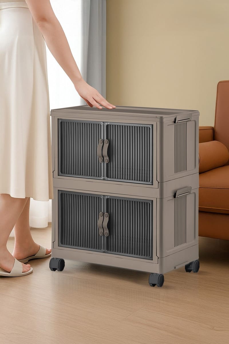 Monikäyttöinen kaappi Hanah Home Lavine 67 (32 x 67 x 56 cm) Vaaleansininen - Huonekalut - Lasten kalusteet - Lastenhuoneen säilytys - Lasten kaappi