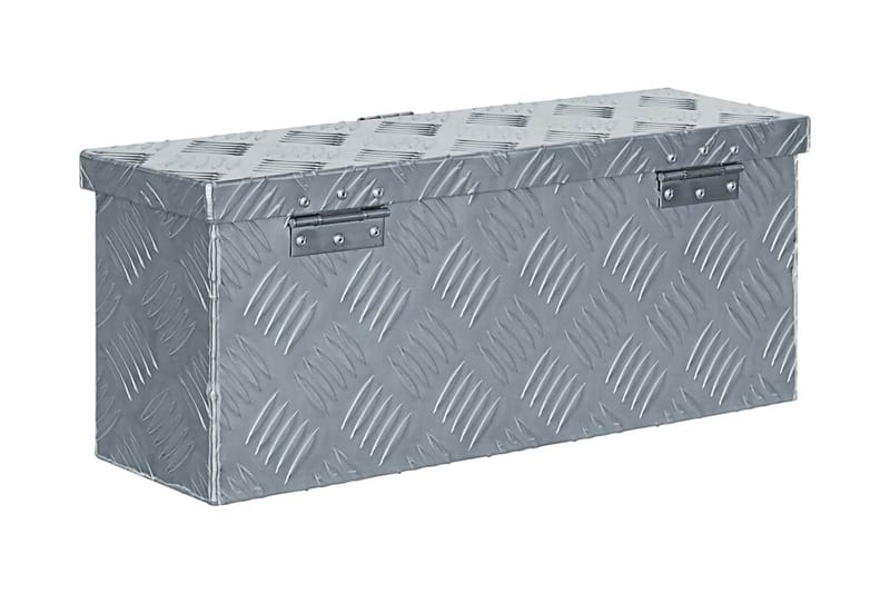 Alumiinilaatikko 48,5x14x20 cm hopea - Hopea - Säilytys - Kaappi - Säilytyskaappi - Turvakaappi - Talletuskaappi