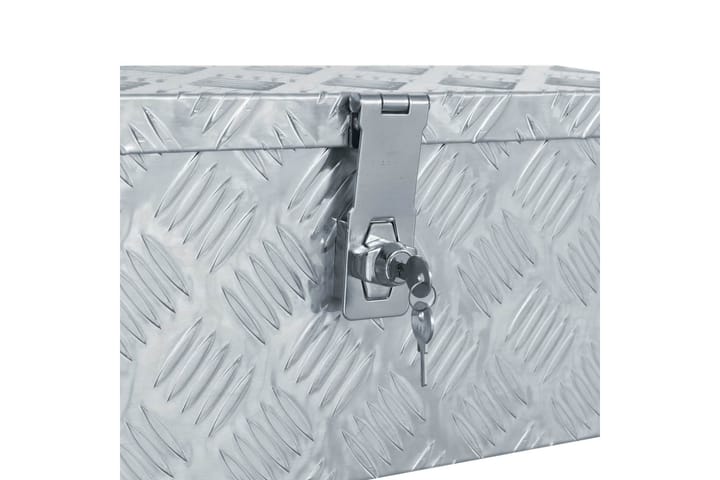 Alumiinilaatikko 48,5x14x20 cm hopea - Hopea - Talletuskaappi