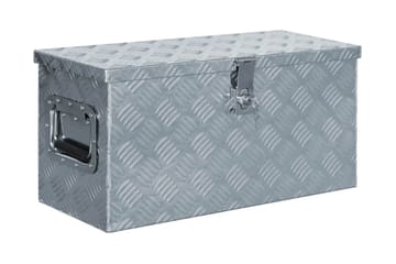 Alumiinilaatikko 61,5x26,5x30 cm hopea - Hopea - Säilytys - Kaappi - Säilytyskaappi - Turvakaappi - Talletuskaappi