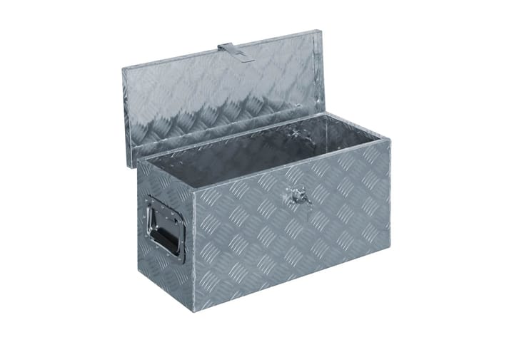 Alumiinilaatikko 61,5x26,5x30 cm hopea - Hopea - Talletuskaappi