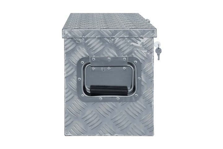 Alumiinilaatikko 80,5x22x22 cm hopea - Hopea - Talletuskaappi