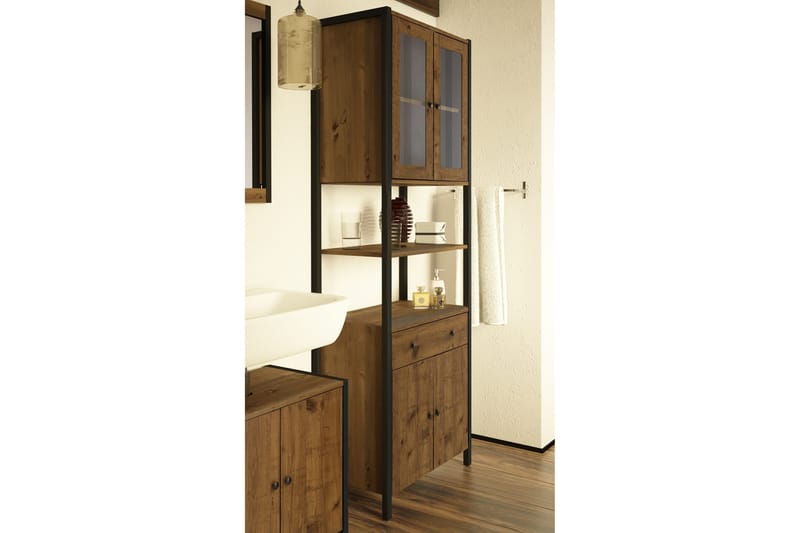 TV-kaappi Henika 60 cm - Ruskea/Musta - Säilytys - Kaappi - Säilytyskaappi