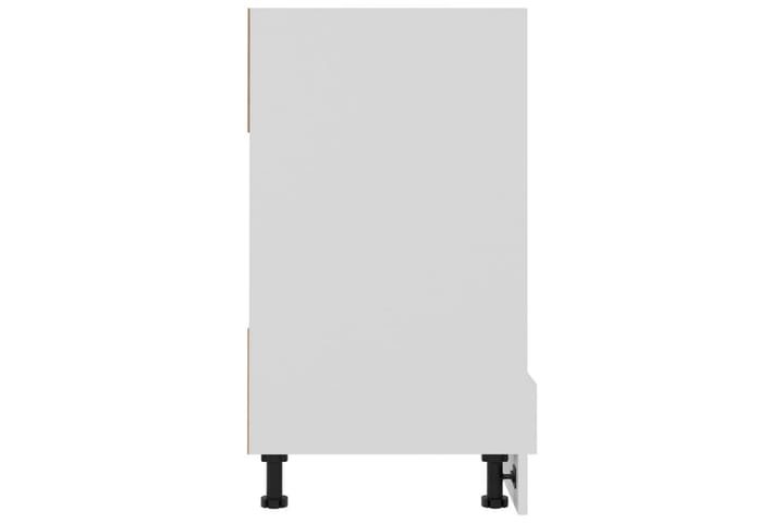 Uunikaappi valkoinen 60x46x81,5 cm lastulevy - Valkoinen - Keittiökaappi - Säilytyskaappi