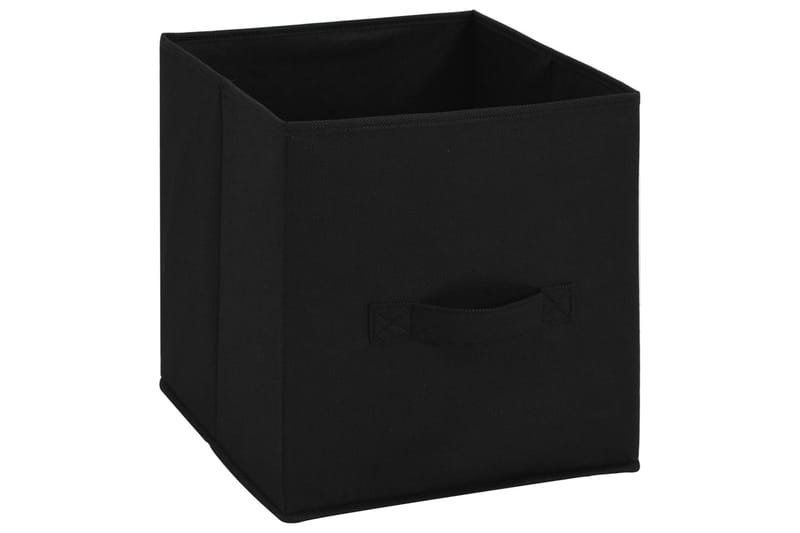 Varastokaappi 4 kangaskorilla musta 63x30x71 cm teräs - Musta - Säilytys - Kaappi - Säilytyskaappi