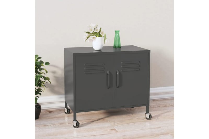 Varastokaappi antrasiitti 60x35x49 cm teräs - Antrasiitti - Säilytys - Kaappi - Säilytyskaappi