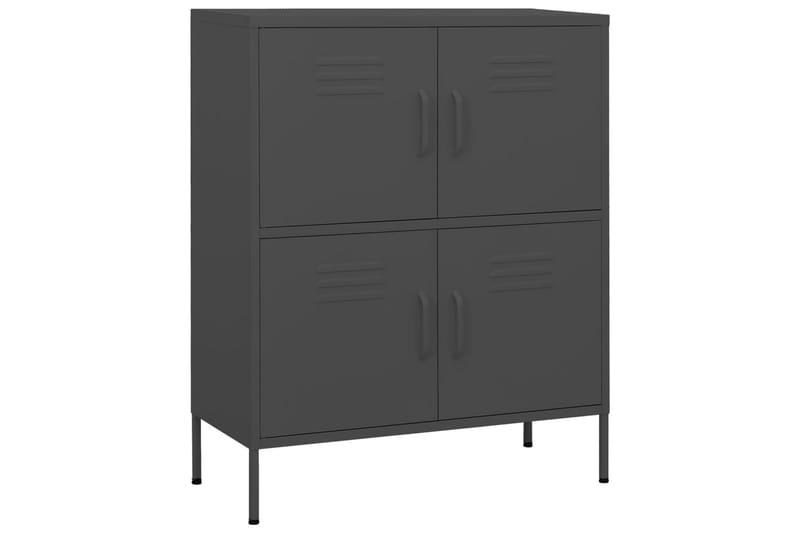 Varastokaappi antrasiitti 80x35x101,5 cm teräs - Säilytys - Kaappi - Säilytyskaappi