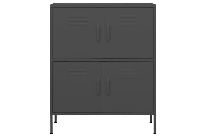 Varastokaappi antrasiitti 80x35x101,5 cm teräs - Säilytys - Kaappi - Säilytyskaappi