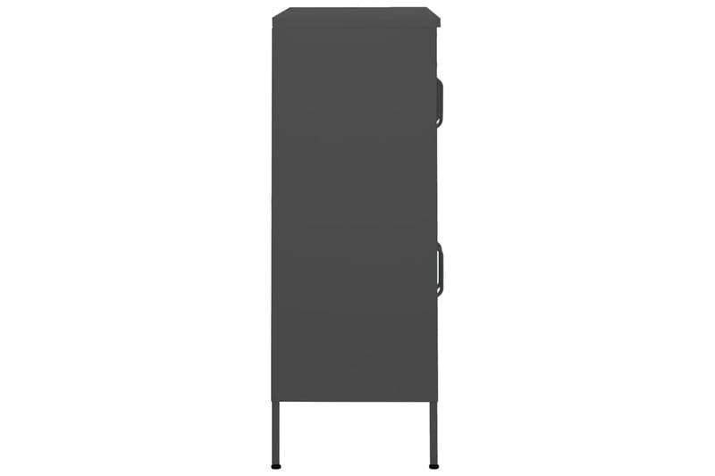 Varastokaappi antrasiitti 80x35x101,5 cm teräs - Säilytys - Kaappi - Säilytyskaappi