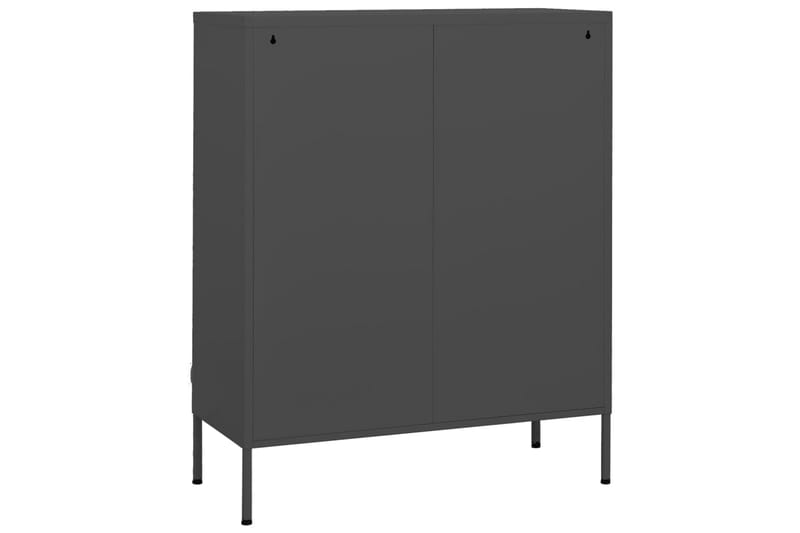 Varastokaappi antrasiitti 80x35x101,5 cm teräs - Säilytys - Kaappi - Säilytyskaappi