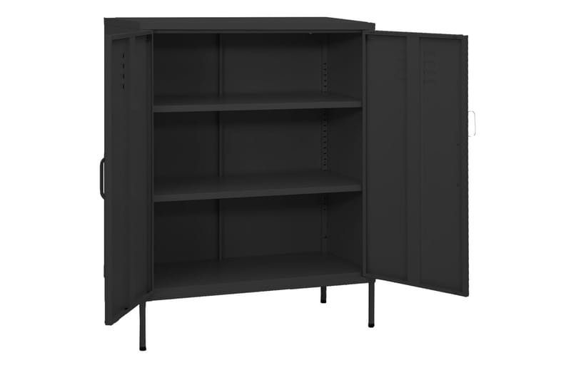 Varastokaappi antrasiitti 80x35x101,5 cm teräs - Säilytys - Kaappi - Säilytyskaappi