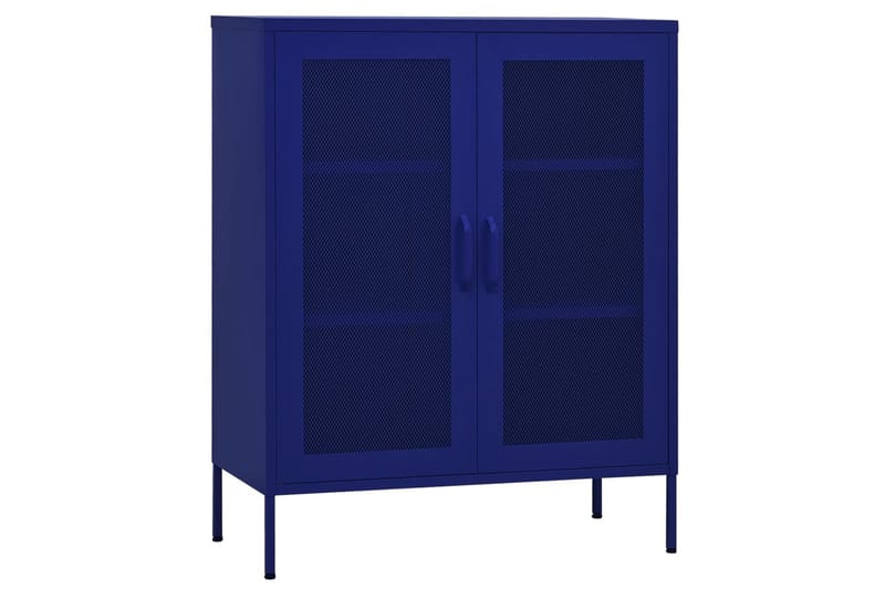 Varastokaappi laivastonsininen 80x35x101,5 cm teräs - Säilytys - Kaappi - Säilytyskaappi