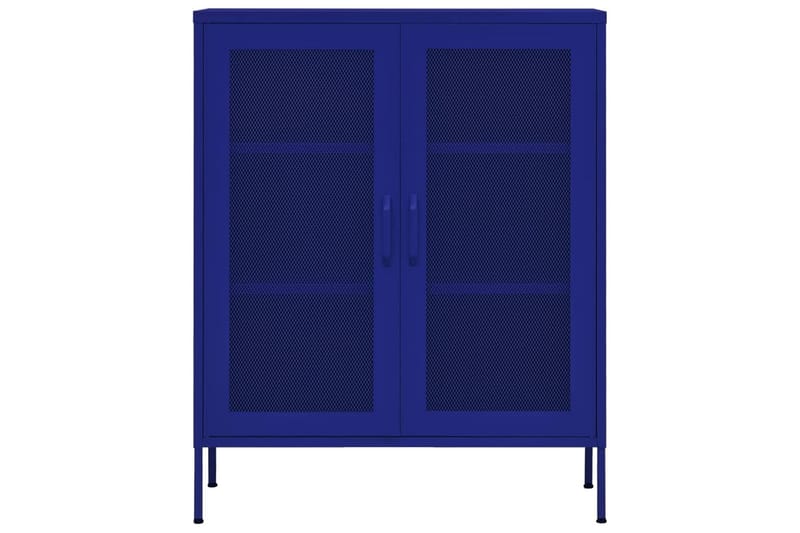 Varastokaappi laivastonsininen 80x35x101,5 cm teräs - Säilytys - Kaappi - Säilytyskaappi
