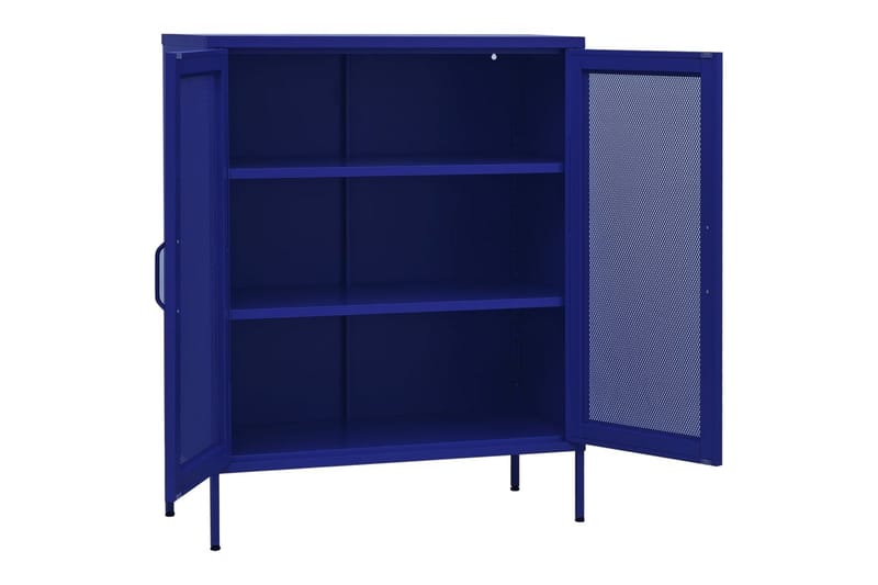 Varastokaappi laivastonsininen 80x35x101,5 cm teräs - Säilytys - Kaappi - Säilytyskaappi