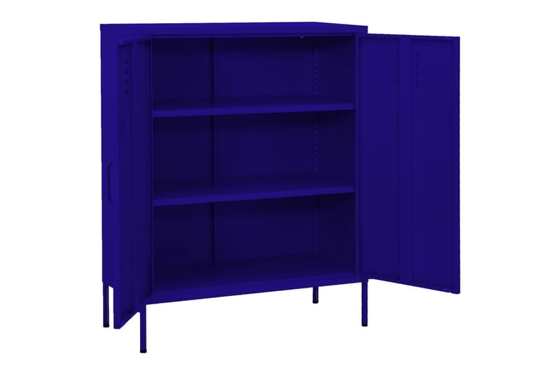 Varastokaappi laivastonsininen 80x35x101,5 cm teräs - Säilytys - Kaappi - Säilytyskaappi