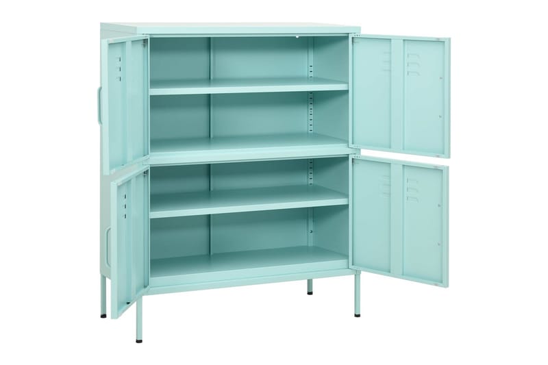 Varastokaappi minttu 80x35x101,5 cm teräs - Säilytys - Kaappi - Säilytyskaappi
