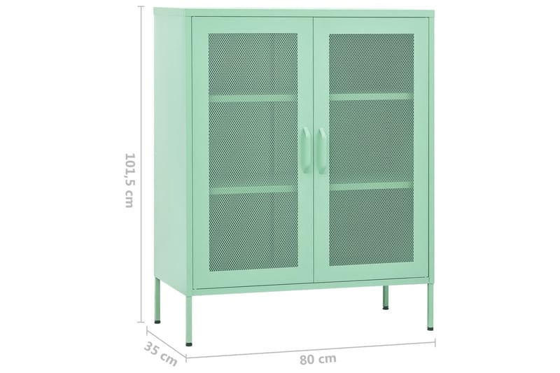 Varastokaappi minttu 80x35x101,5 cm teräs - Säilytys - Kaappi - Säilytyskaappi