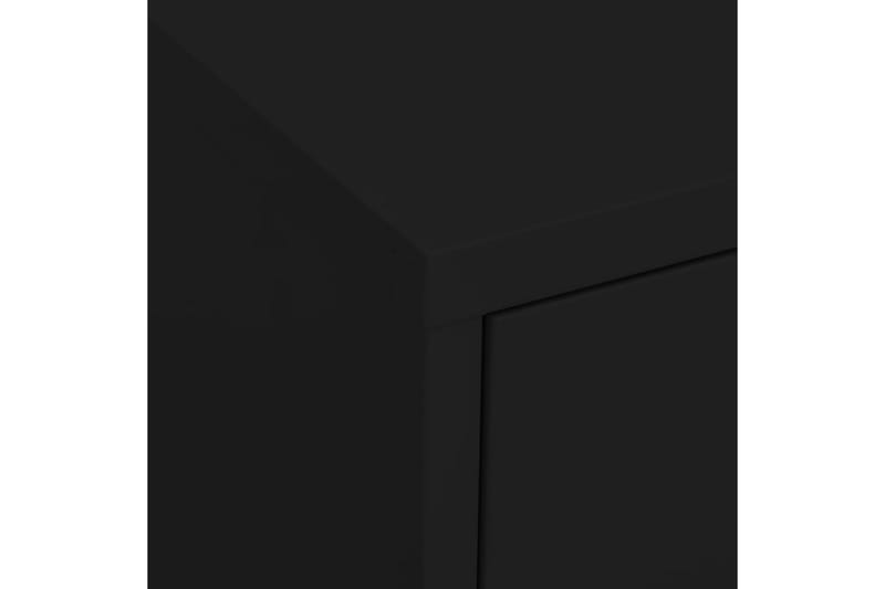 Varastokaappi musta 80x35x101,5 cm teräs - Säilytys - Kaappi - Säilytyskaappi