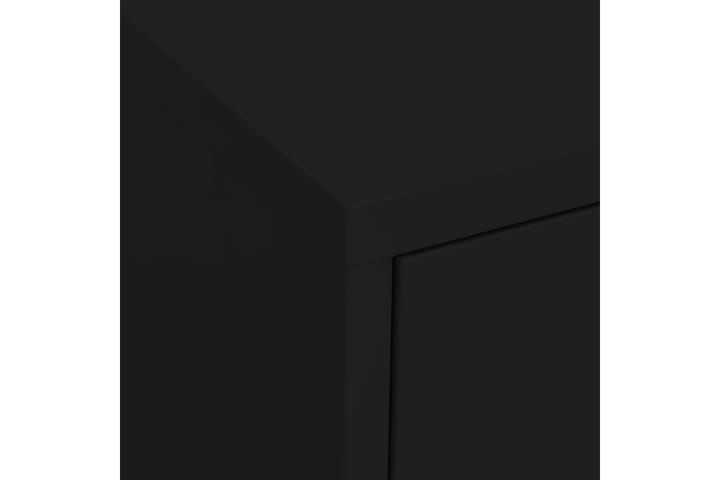 Varastokaappi musta 80x35x101,5 cm teräs - Säilytyskaappi - Pukukaappi