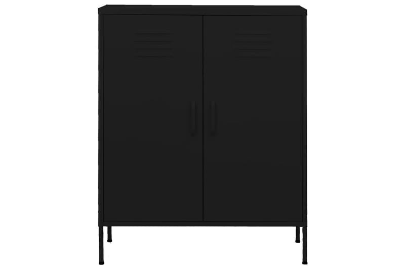 Varastokaappi musta 80x35x101,5 cm teräs - Säilytys - Kaappi - Säilytyskaappi