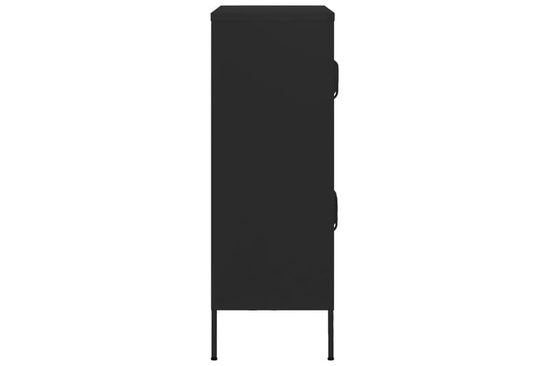 Varastokaappi musta 80x35x101,5 cm teräs - Säilytys - Kaappi - Säilytyskaappi