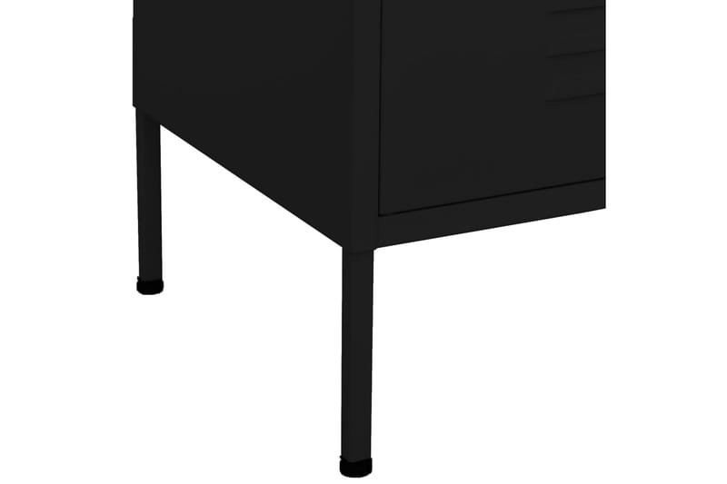 Varastokaappi musta 80x35x101,5 cm teräs - Säilytys - Kaappi - Säilytyskaappi
