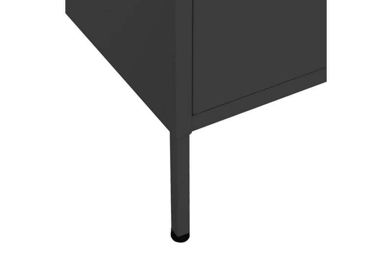 Varastokaappi musta 80x35x101,5 cm teräs - Säilytys - Kaappi - Säilytyskaappi