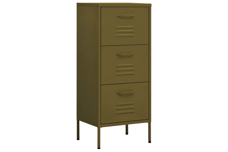Varastokaappi oliivinvihreä 42,5x35x101,5 cm teräs - Säilytys - Kaappi - Säilytyskaappi