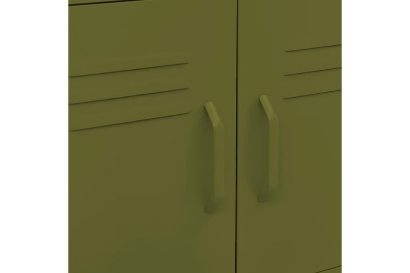 Varastokaappi oliivinvihreä 60x35x49 cm teräs - Vihreä - Säilytys - Kaappi - Säilytyskaappi