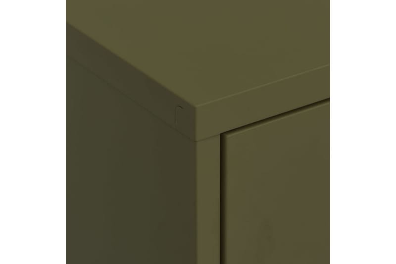 Varastokaappi oliivinvihreä 80x35x101,5 cm teräs - Säilytys - Kaappi - Säilytyskaappi